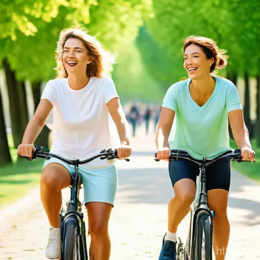 유산소 훈련 - **Prompt 1: Joyful Parisian Cycling Adventure**
    "A vibrant, high-angle full shot of three divers...