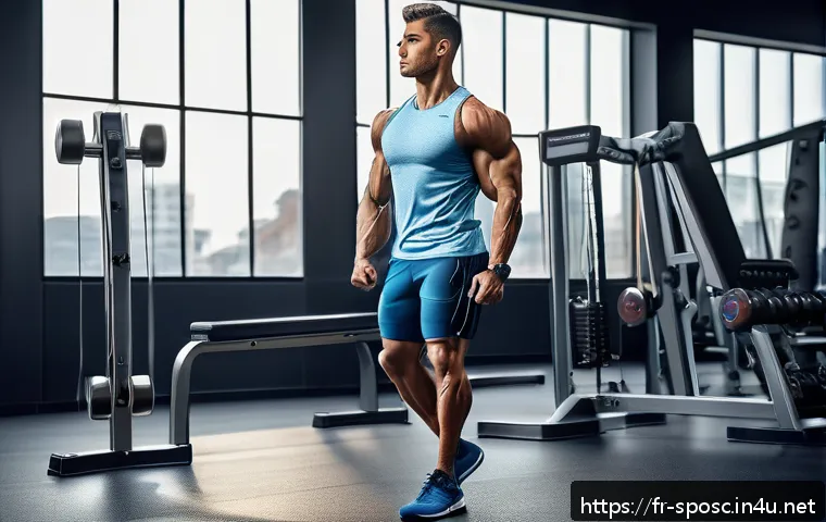 스포츠 인체 해부학 - A detailed anatomical illustration of a male athlete in sportswear performing a dynamic leg workout ...